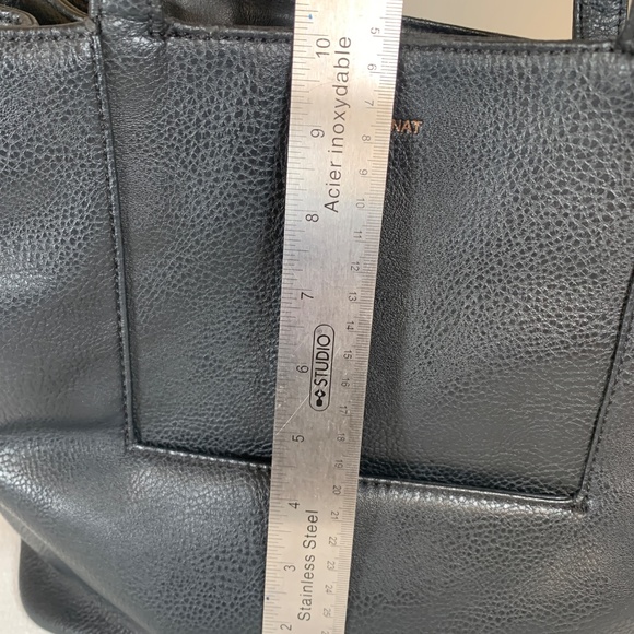 MATT & NAT Vegan leather Black Purse Handbag w/Shoulder Strap - Picture 13 of 14